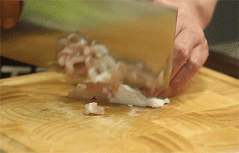 【榨菜肉丝粉】猪肉切丝