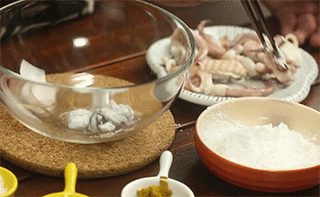 【咖喱鲜鱿】鱿鱼裹生粉