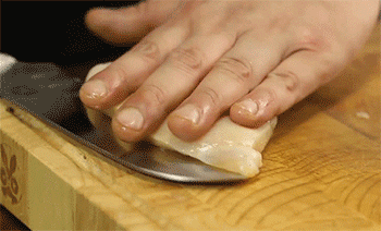 【培根鸡肉卷】鸡胸肉切片