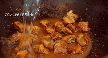 【妈妈糖醋排骨】加水焖煮
