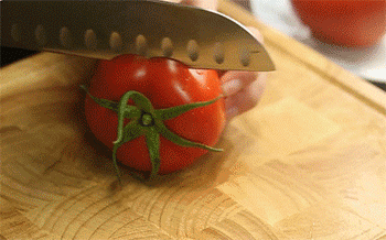 【番茄鲜虾海参盅】切番茄