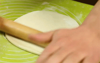 【老北京鸡肉卷】擀面团