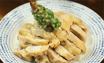 【白斩鸡腿】装盘