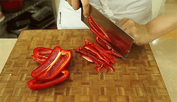 【糖醋甜椒】切丝