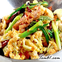 干锅花菜的做法