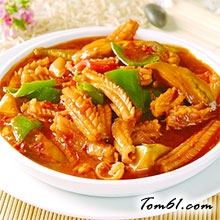 爆炒鱿鱼卷的做法