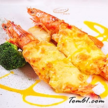 芝士焗红虾的做法