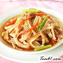 五彩辣猪肚的做法