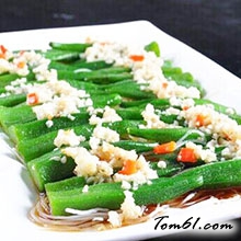 蒜蓉秋葵的做法