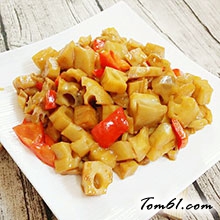 糖醋藕丁的做法