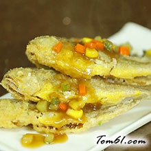 浇汁小黄鱼的做法