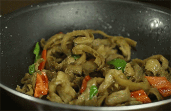 【孜然面筋】调味