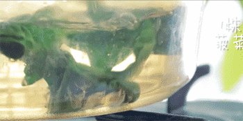 【鲜虾鸡蛋糕】焯水