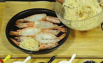 【蒜蓉粉丝虾】粉丝填虾