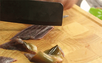 【虾爆鳝】黄鳝切片