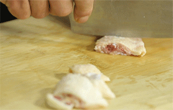 【荷叶糯米鸡】鸡翅剁块