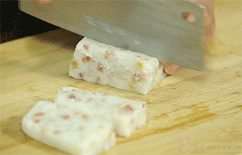 【腊味萝卜糕】萝卜糕切片
