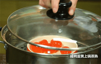 【蛋黄串串虾】蒸咸鸭蛋黄