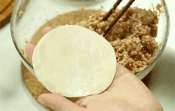 【肉汁豆腐煎饺】包饺子