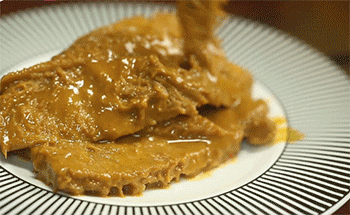 【沙爹金钱肚】金钱肚装盘