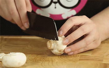 【蒜香烤蘑菇】口蘑去蒂