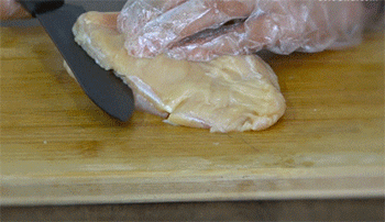 【酱爆鸡排】切鸡排