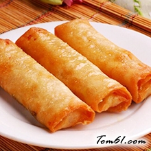 秋葵培根春卷的做法