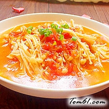 茄汁金针菇的做法