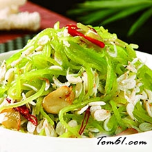 虾皮拌萝卜丝的做法