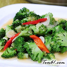 清炒西兰花的做法