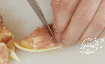 【亲子丼】切鸡腿肉块