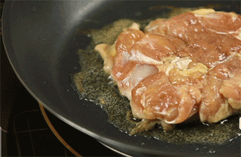 【照烧鸡腿】煎鸡肉