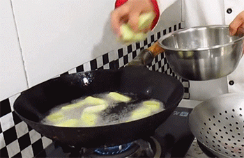 【烧茄子】炸茄子