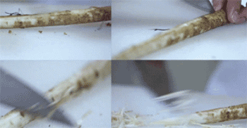 【猪肉味噌汤】处理牛蒡