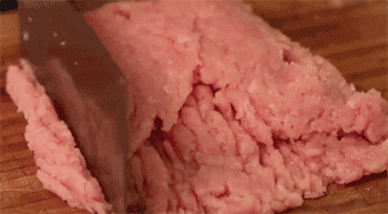 【猪肉脯】剁肉糜