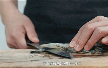 【大虾烧白菜】去掉虾线