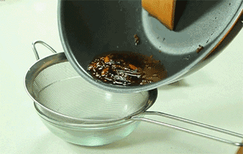 【虾皮拌萝卜丝】过滤炸香油