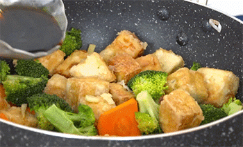 【焦溜豆腐】调味