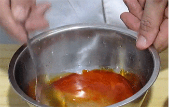 【鱼香茄子条】搅拌