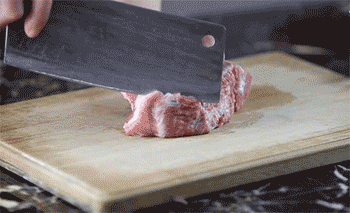 【臊子面】切肉丁