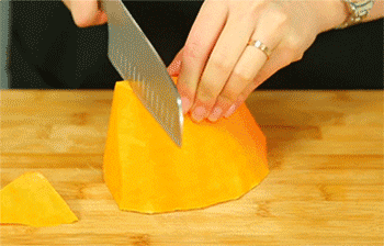 【南瓜意面】南瓜切块