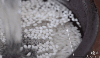 【软香糯米排骨】浸泡糯米