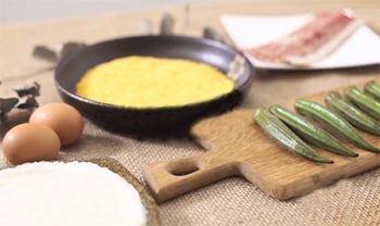 【秋葵培根春卷】主要食材