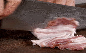 【肉末粉丝煲】切片