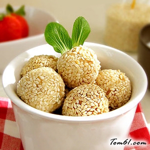 芝麻肉团的做法