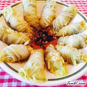 白菜包肉的做法