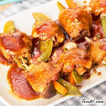 蒸鲜蔬无骨鸡翅的做法