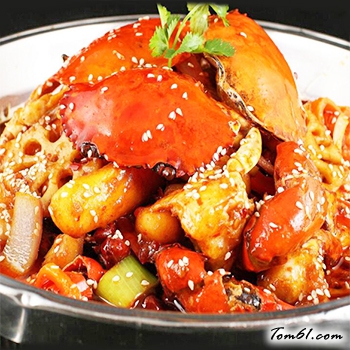 梭子蟹炒年糕的做法