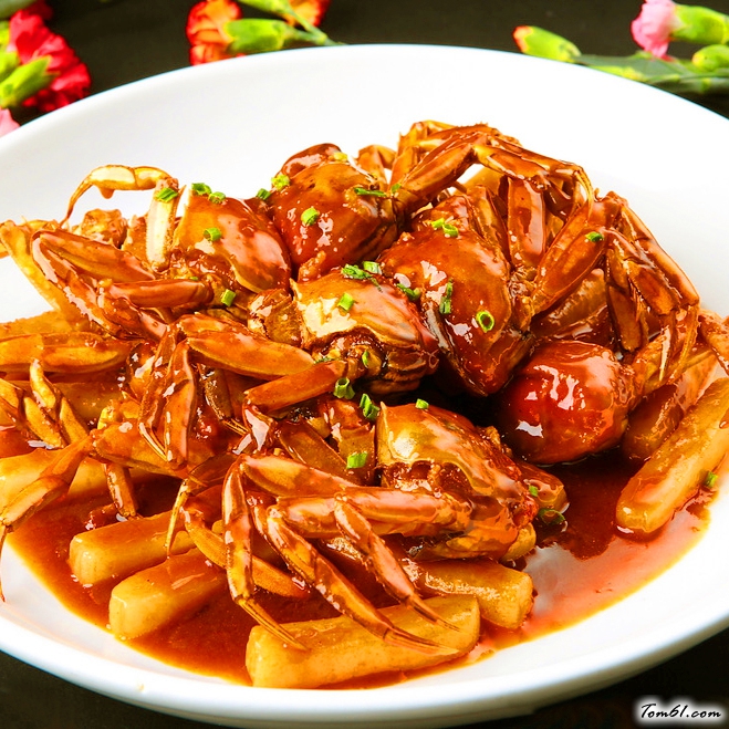 毛蟹年糕的做法