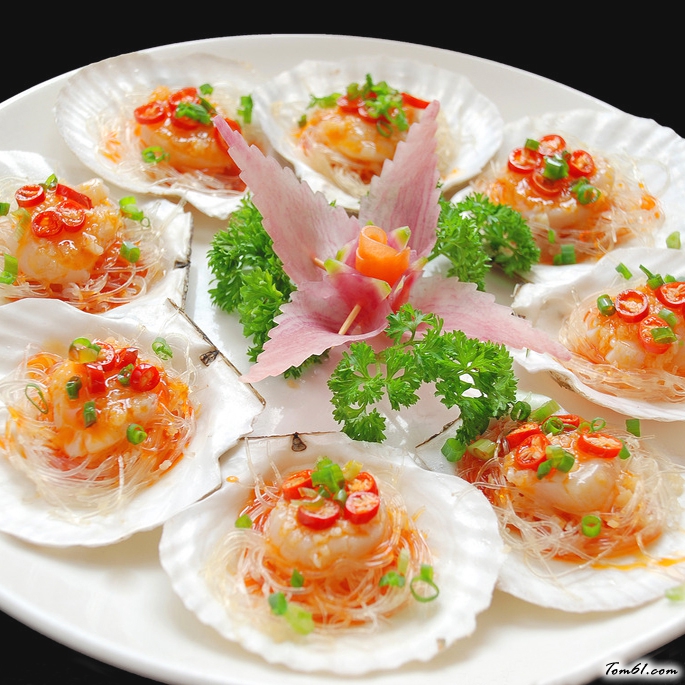 蒜泥粉丝蒸扇贝的做法